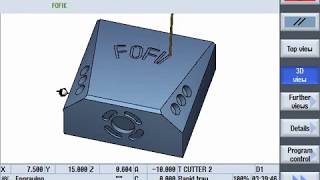 Siemens  ShopMill  5 axis 32 CNC Sinumerik [upl. by Kitarp]