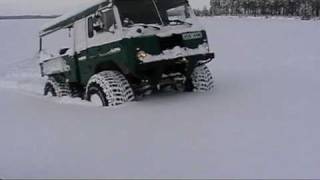 4x4 Bronco Volvo C303 in snow Swedenmpg [upl. by Hgielsa]