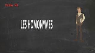 V5  Les homonymes [upl. by Namya]