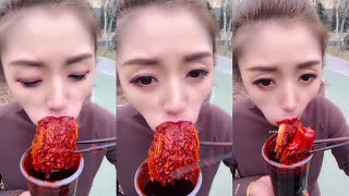 🤤Extreme food eating video compilation  enoki mushroom asmr  mukbang hub 2022🔥🔥 [upl. by Erimahs]