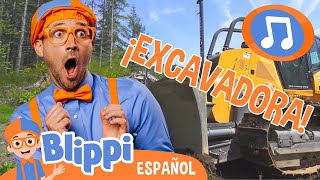 Canción de la excavadora 🎵 Blippi Español  Canciones para niños compilación de 10 minutos [upl. by Riem467]