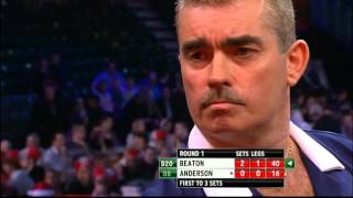 Beaton v Anderson  33  Round One  World Darts Championship 2013 [upl. by Koetke]