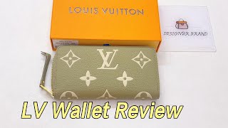 LOUIS VUITTON CLÉMENCE WALLET REVIEW 195cm [upl. by Connel897]