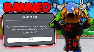 I Got BANNED From MM2 😭 forever [upl. by Ilahsiav45]