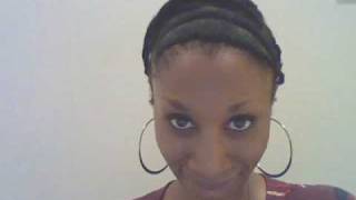 Natural Black Hair Cornrows and Twist Protective Hairstyle [upl. by Anilat]