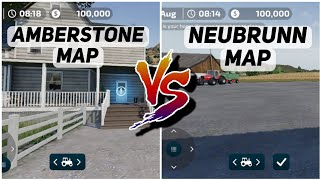 AMBERSTONE vs NEUBRUNN MAP FIRST GAMEPLAY FS 23 MOBILE fs23 [upl. by Clauddetta]