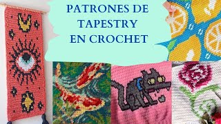 Patrones de crochet tapestry crochet crochetinstructions tipdetejido comotejer [upl. by Goat]