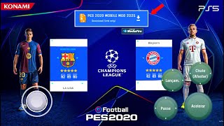 PES 2020 MOBILE MOD 2025 PARA ANDROID OFFLINE GRÁFICOS PS5  NOVAS TRANSFERÊNCIAS amp KITS 2425 [upl. by Freemon]