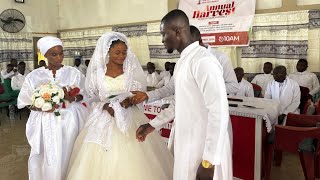 A SIMPLE AND BEAUTIFUL 🤩 OBED AND RUTH WEDDING CEREMONY 🥰Newtafo true faith church intl🥰 [upl. by Rediah]