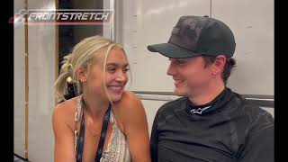 Natalie Decker and Derek Lemke On Being A Couple In NASCAR quotWere Both Very Competitivequot [upl. by Ume]