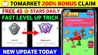 Tomarket level up trick  Tomarket new update today  Tomarket Airdrop withdrawal [upl. by Eatnahc722]