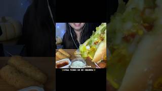 ALL AMERICAN HOT DOG SONIC MUKBANG mukbang sonicdrivein shorts [upl. by Rothwell]