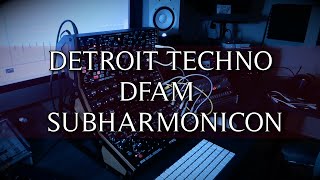 detroit techno DFAM and subharmonicon [upl. by Yong]