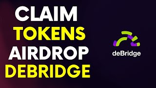 CLAMES SEUS TOKES NA DEBRIDGE DeFi  DIA DO CLAIM AIRDROP [upl. by Abernon]