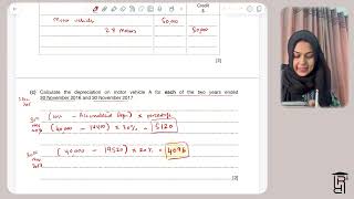 O level IGCSE Accounting Feb March 2018 P2 variant 2 Question 2 depreciation and disposals [upl. by Idelia]