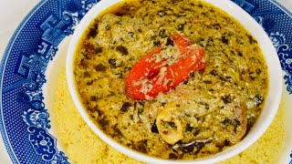 Thière Mboum moringa soup with Senegalese rice couscous [upl. by Erik]