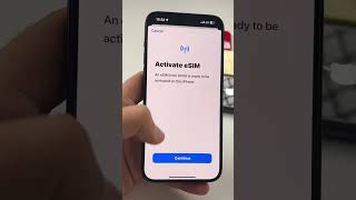 Setup Esim on iPhone shorts [upl. by Acie]