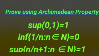 Supremum and infimum examples [upl. by Halland]