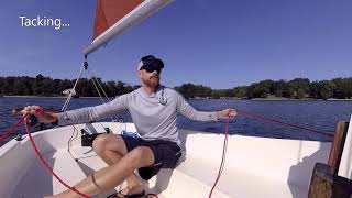 12 Trailer Sailer Compac 16 Single Handed Docking after sail [upl. by Publus]