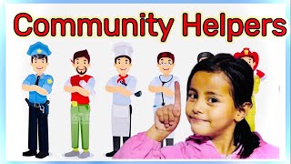 Community helpers for kids  Our helpers  Community helper  kids yunika show [upl. by Aluin]