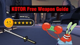 KOTOR Free Epic Weapons Guide [upl. by Donnie]