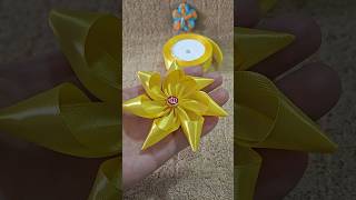 Latest designs of ribbon flowers How to make ribbon flowers diy sew craft [upl. by Monreal]