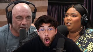 Joe Rogan ROASTS Lizzo  Hasanabi reacts [upl. by Scribner]