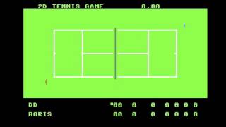 C64 Game  2D Tennis Game [upl. by Dardani]