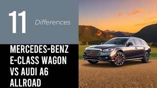 MercedesBenz EClass Wagon vs Audi A6 Allroad [upl. by Naihs]