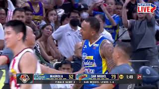 Jericho Cruz taunts Calvin Abueva  PBA Season 48 Commissioners Cup [upl. by Swain702]