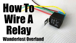 How To Wire An Automotive Relay Switch With Diagram 4 Pin [upl. by Bryner]