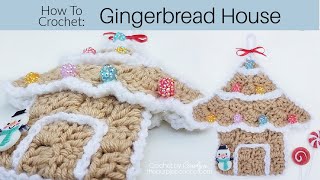 How To Crochet A Gingerbread House [upl. by Oicnaneb]