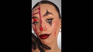 Easy Halloween Clown Makeup Hack 🤡 makeuptutorial makeup [upl. by Eliza]