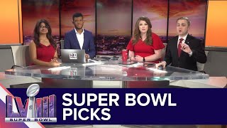 Super Bowl LVIII 13WMAZ Morning makes their picks [upl. by Inalaek968]