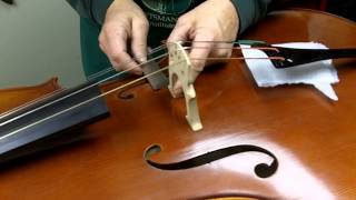 How to Set Up a Bridge on a Cello [upl. by Adniroc]