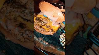 Ranchers big Ben burger massive tasty Burger fypシ burger ranchers loadedburger [upl. by Sholes]