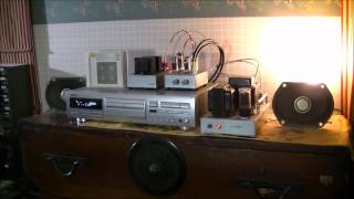 6BQ5 EL84 pentodeconnection stereo amplifier [upl. by Eladnyl450]