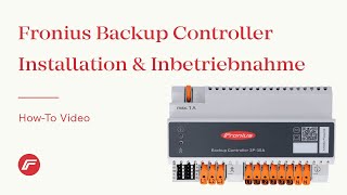 HowTo Video Fronius Backup Controller  Installation amp Inbetriebnahme [upl. by Ecinahc]