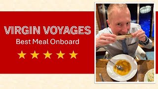 Virgin Voyages The Wake Steak and Seafood  Food and Restaurant Review Late 2023 [upl. by Eeb]