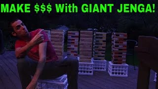 EP 01 Make MONEY Woodworking GIANT JENGA Sets Simple Projects to Sell [upl. by Tneicniv]