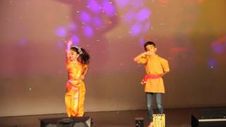 Kolusu thenniDance by Johan amp Minnu at AMA Onam 2016 [upl. by Halie]