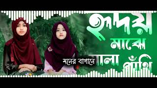 হৃদয় মাঝে মালা গাঁথি  বাংলা লিরিক্সHridoy majhe mala gathi [upl. by Irakab409]