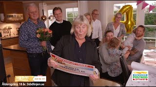 Sandra kraschar 4årskalaset i Kungsbacka med en rejäl överraskning  Postkodlotteriet [upl. by Jarietta]