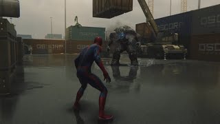 Amazing Suit Vs Rhino And Scorpion  Marvels SpiderMan Full Fight [upl. by Silverts]