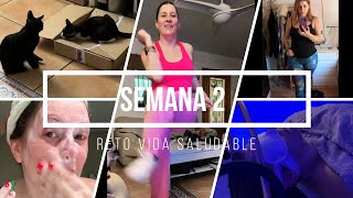 🔥Semana 2 de mi RETO a vida saludable💪🏻 se escapa Perla 🐈compras en Decathlon👖 [upl. by Laemsi]