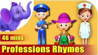 Best Collection of Rhymes on Professions [upl. by Ghiselin4]