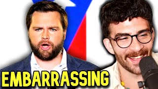 JD Vance is DESTROYING Trumps Campaign  Hasanabi reacts [upl. by Purse679]