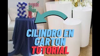 Cilindro para decorar tus fiestas tutorial cómo hacerlo con cartón [upl. by Lira236]