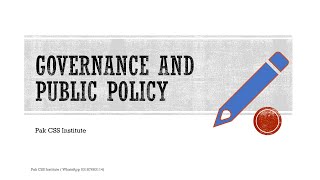 CSS Governance and Public Policy By ShehrBano Naqvi 48th Common Police Service of Pakistan PSP [upl. by Humo]