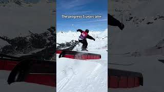 Insane Ski Transformation 🤯⛷️ parkskiing skiing [upl. by Anyotal]